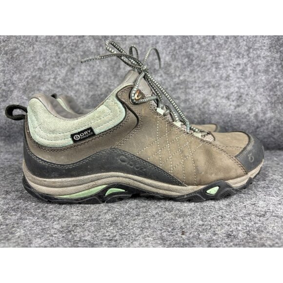 Oboz Trail Hiking Shoes Womens Size 9.5 Brown Green BDry Waterproof Outdoor - Picture 4 of 8